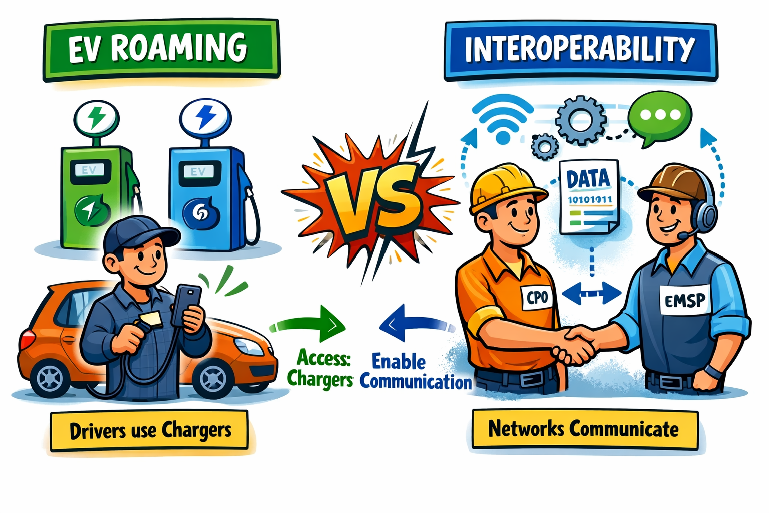 EV Roaming vs Interoperability