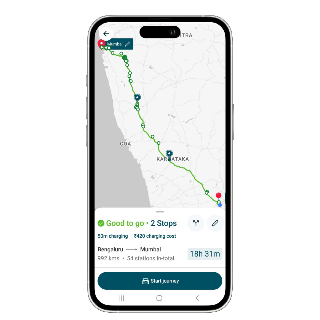 EV Trip Planning App
