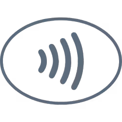 NFC tap icon representing one-tap emergency access.