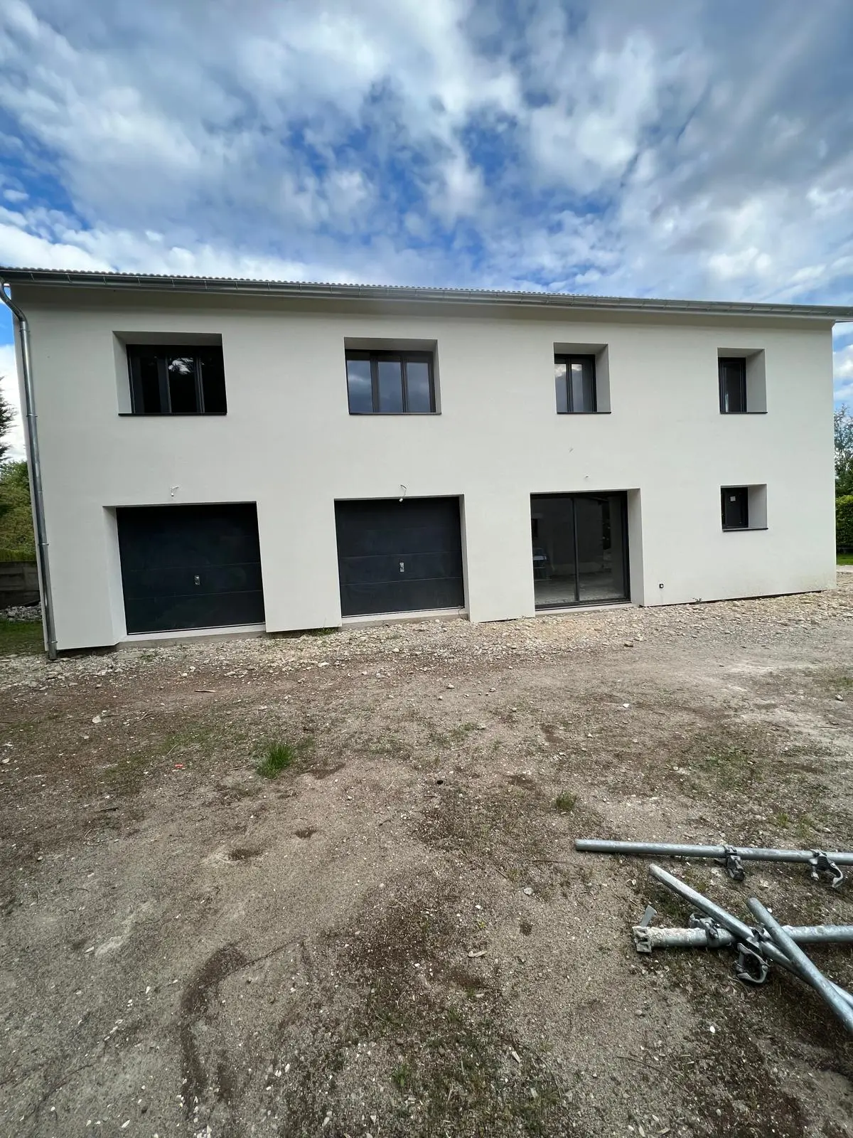 Isolation thermique par l'extérieur Saint-Marcellin — Maison individuelle après passage de DLS Façade