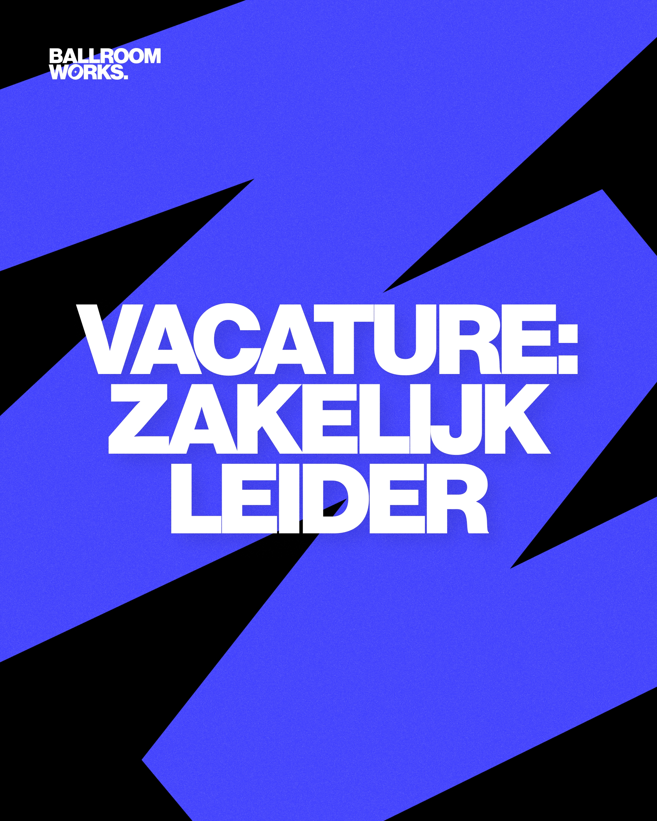 Vacature: Zakelijk leider