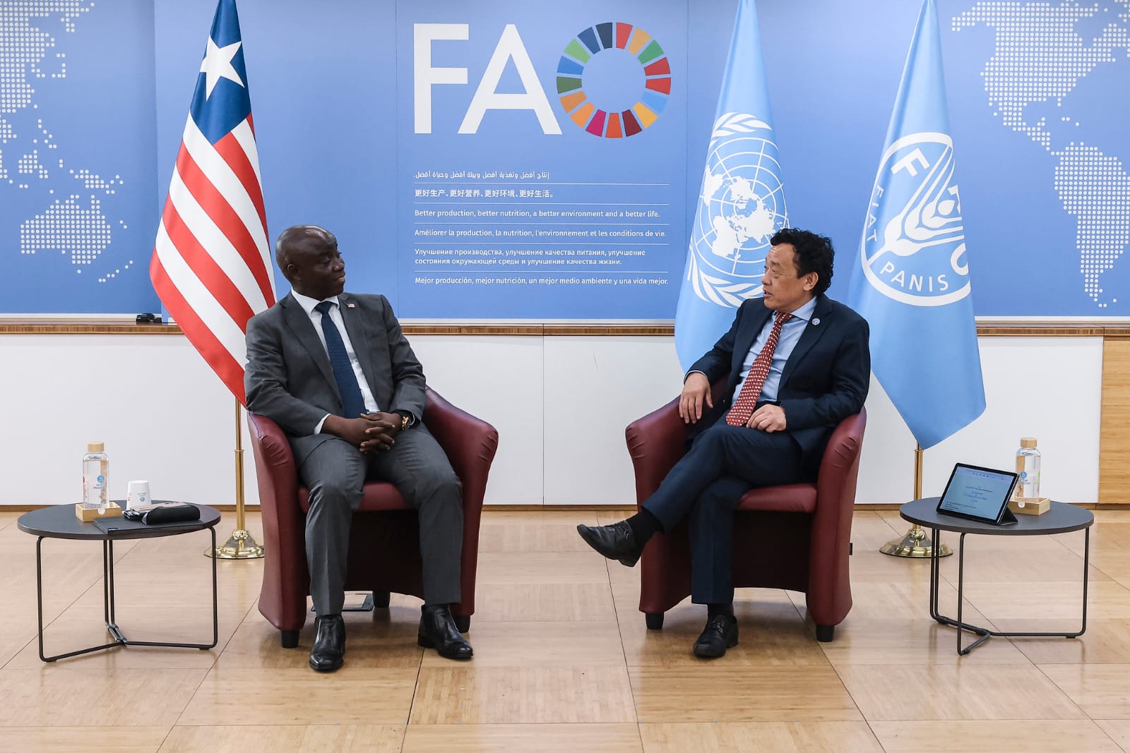 L'État libérien inaugure une salle de situation au siège de la FAO : une nouvelle ère pour la visibilité agricole et l’investissement