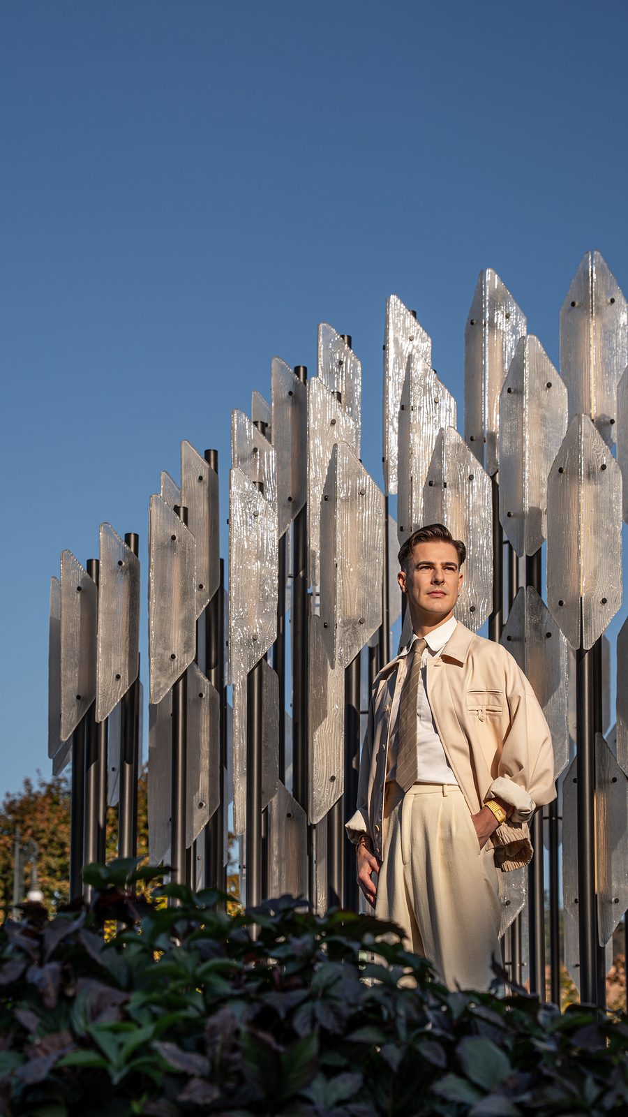 Lee Broom at the BEACON installation in Prague, video interview poster