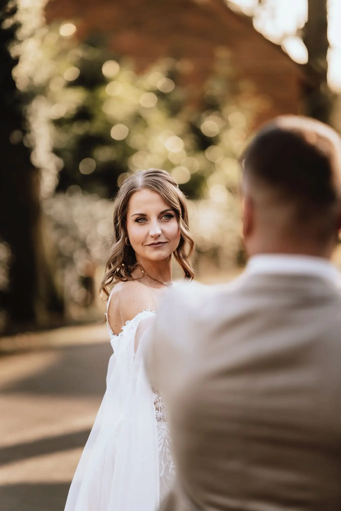 woman in wedding dress