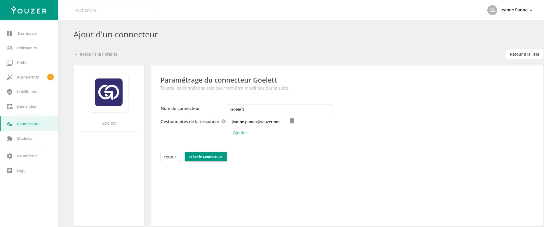 Automate user accounts with Goelett