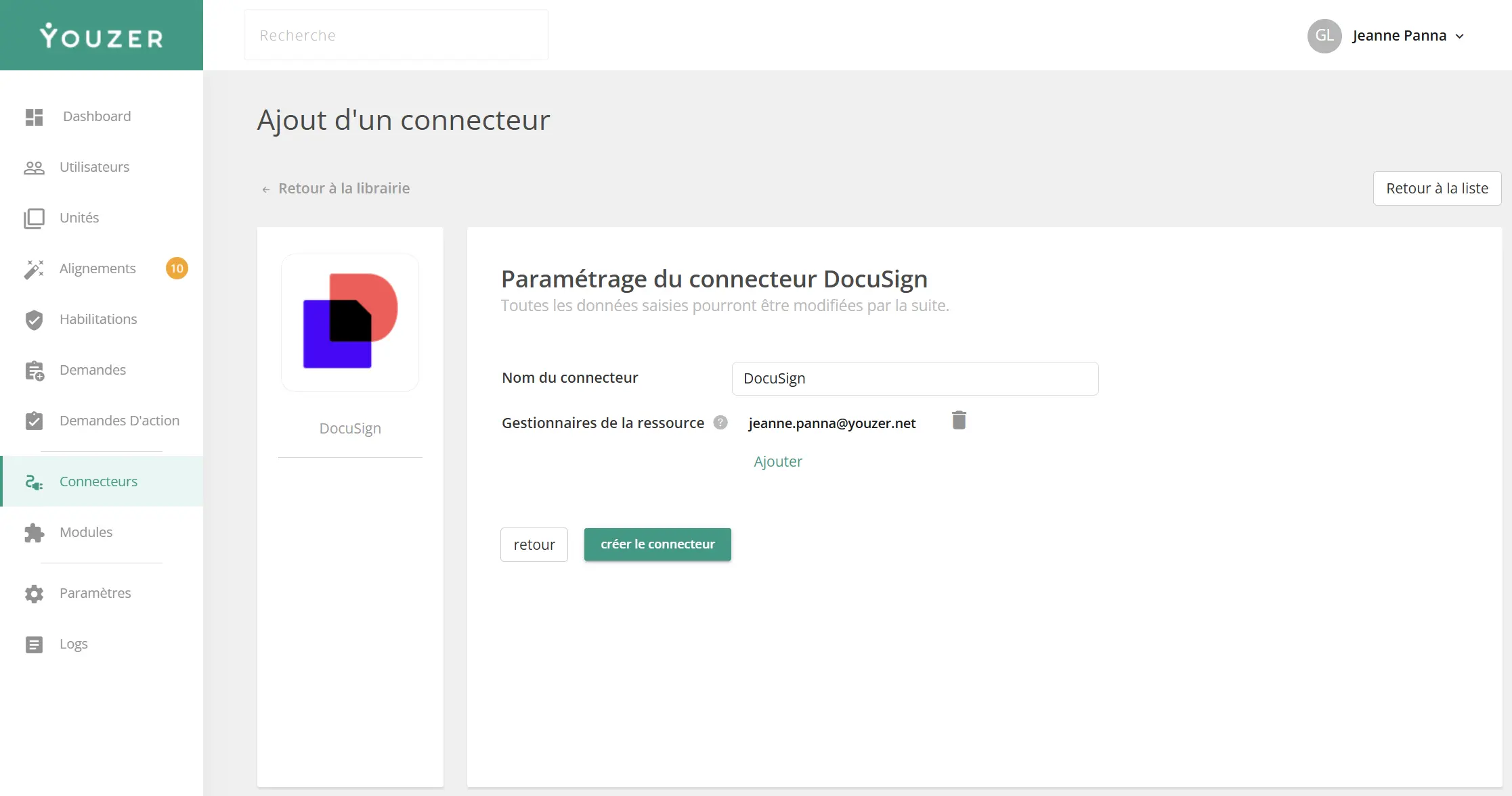 Automate user accounts in DocuSign