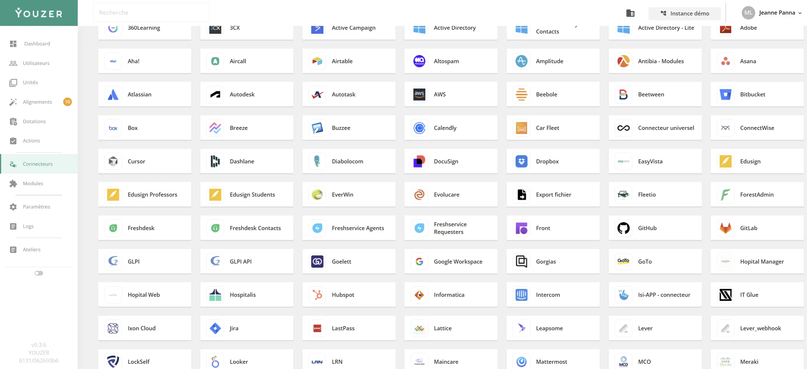 Zoom at Youzer: Connectors Available