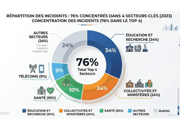 Concentration des incidents dans 4 secteurs clés