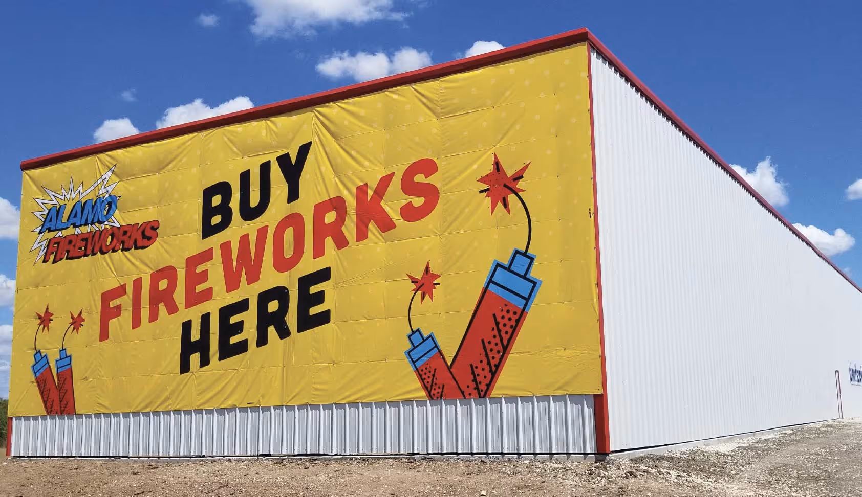 Alamo Fireworks outdoor Signage by Tribu Marketing