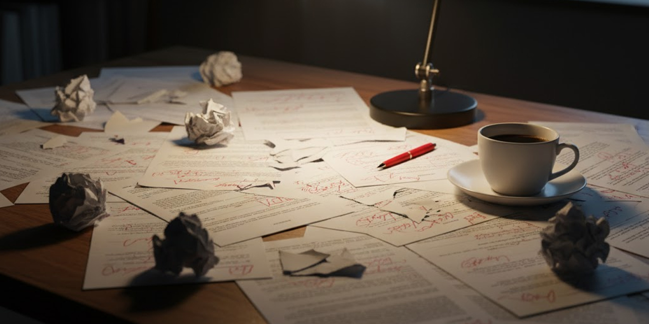 Cover illustration for the article "And Concise: The Art of Extreme Editing for High-Value Communication"