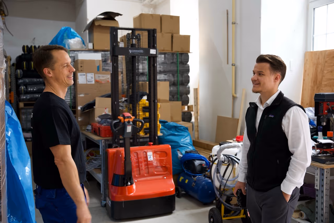 Daniel Ahornegger bei Kunden