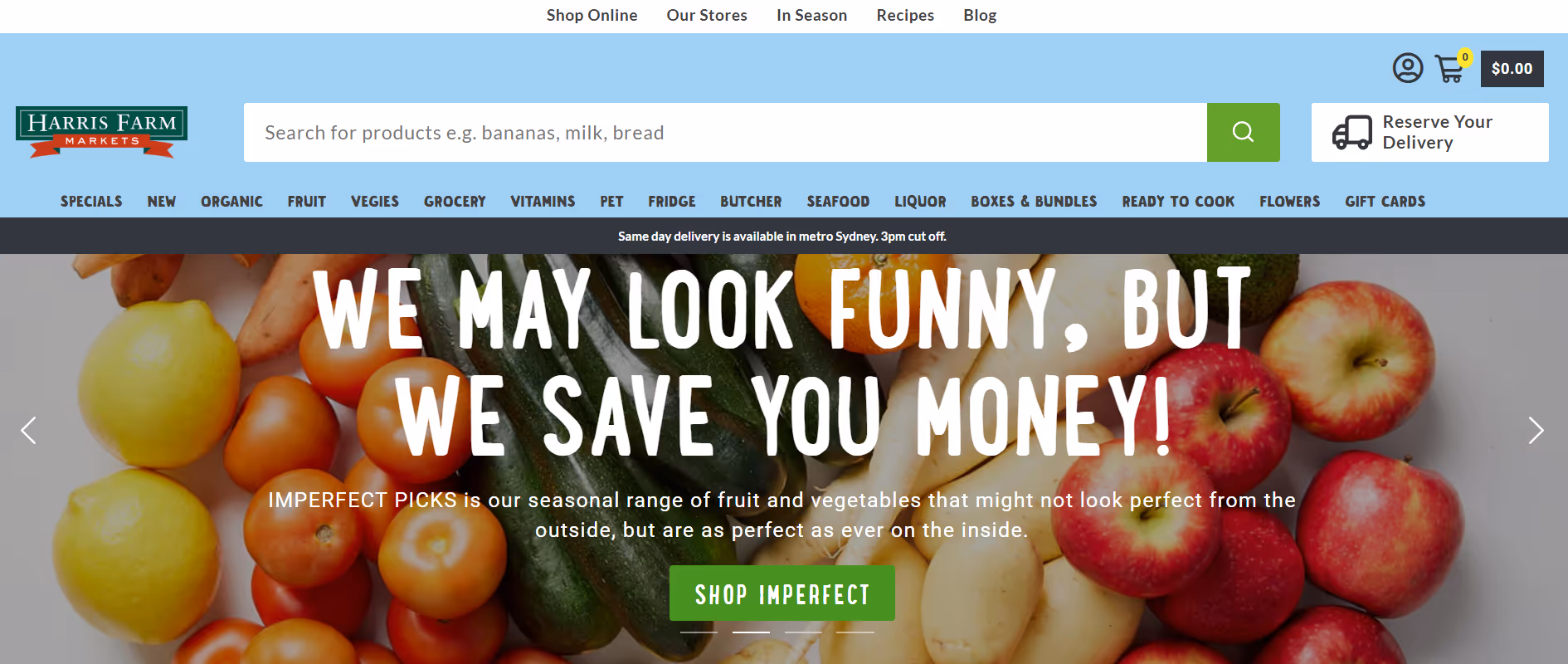 Harris Farms website