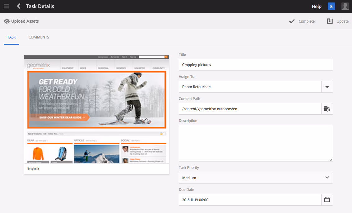 adobe experience manager features of CMS