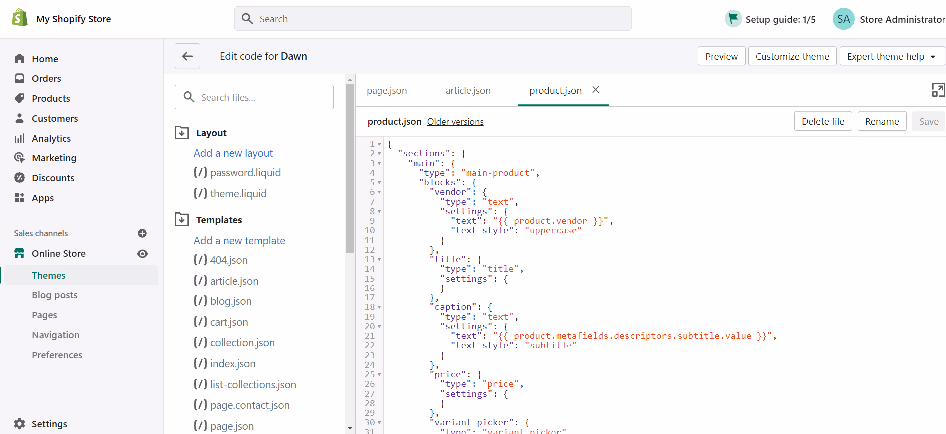customize shopify websites