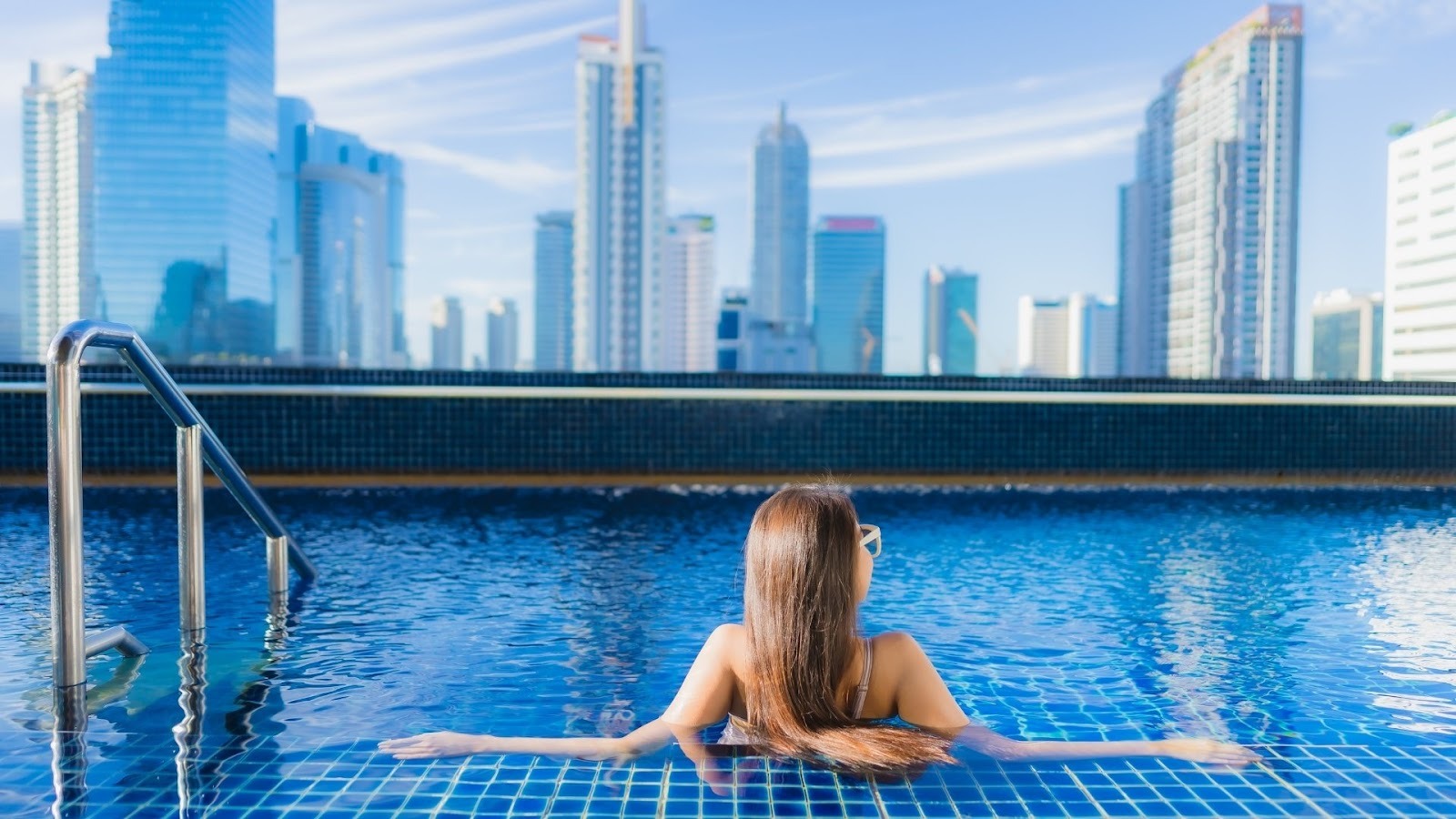 Staycation Sky Pool Serenity