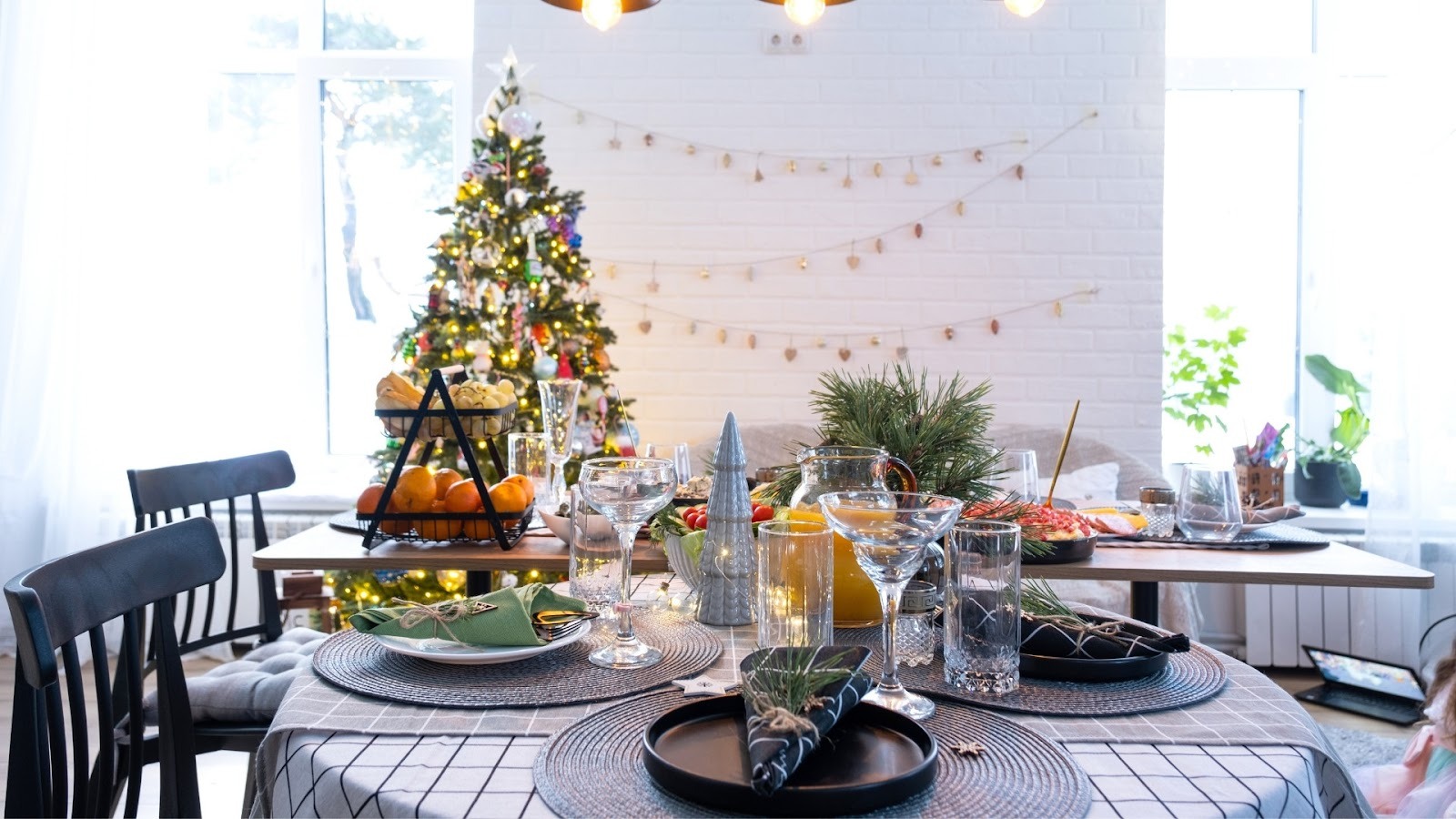 A Christmas Table With a View