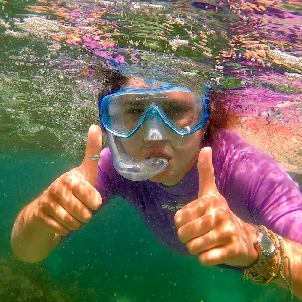 gap year volunteering africa marine conservation kenya student snorkelling