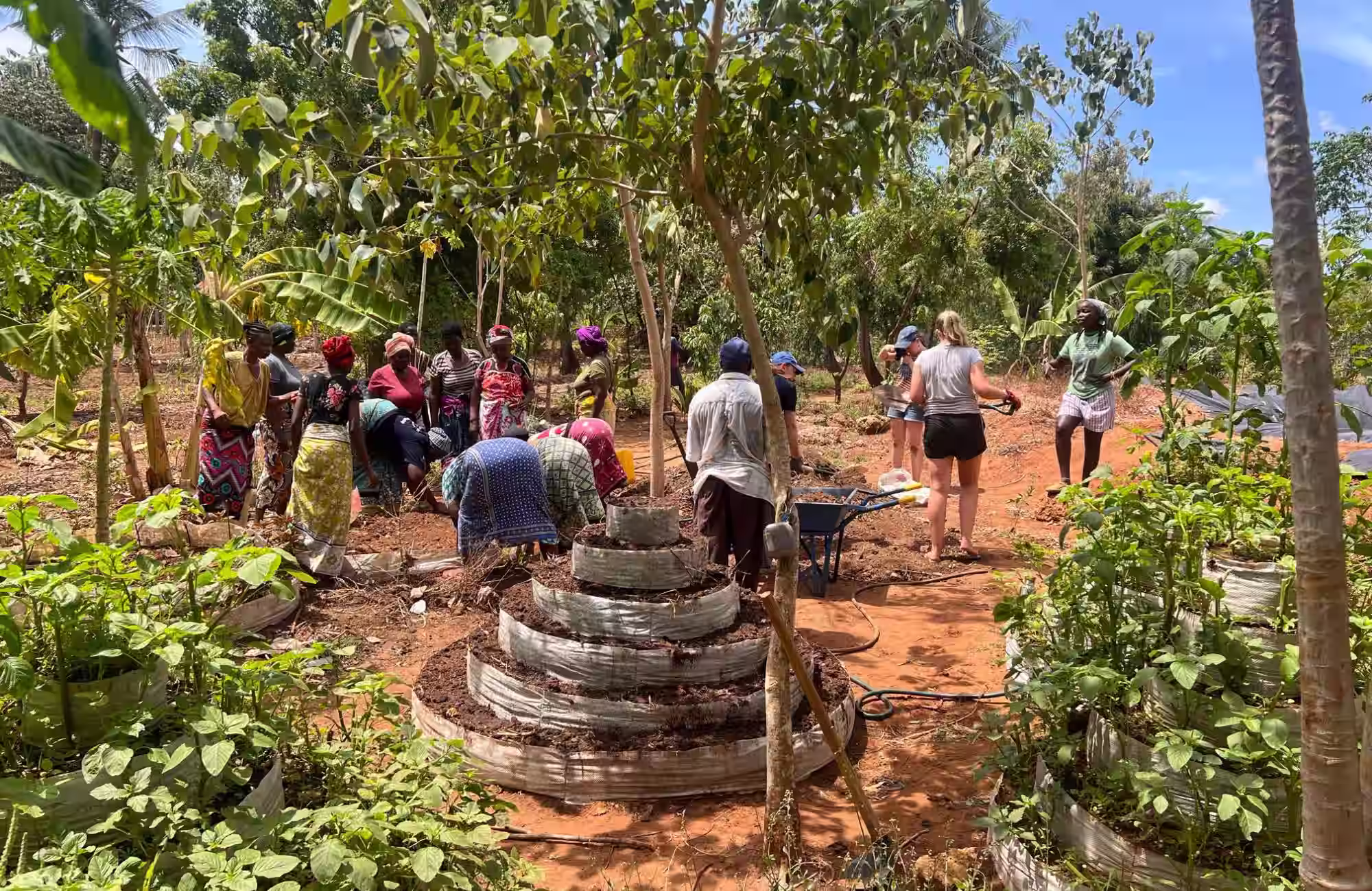 Kenya gap year work experience abroad community project vertical garden  