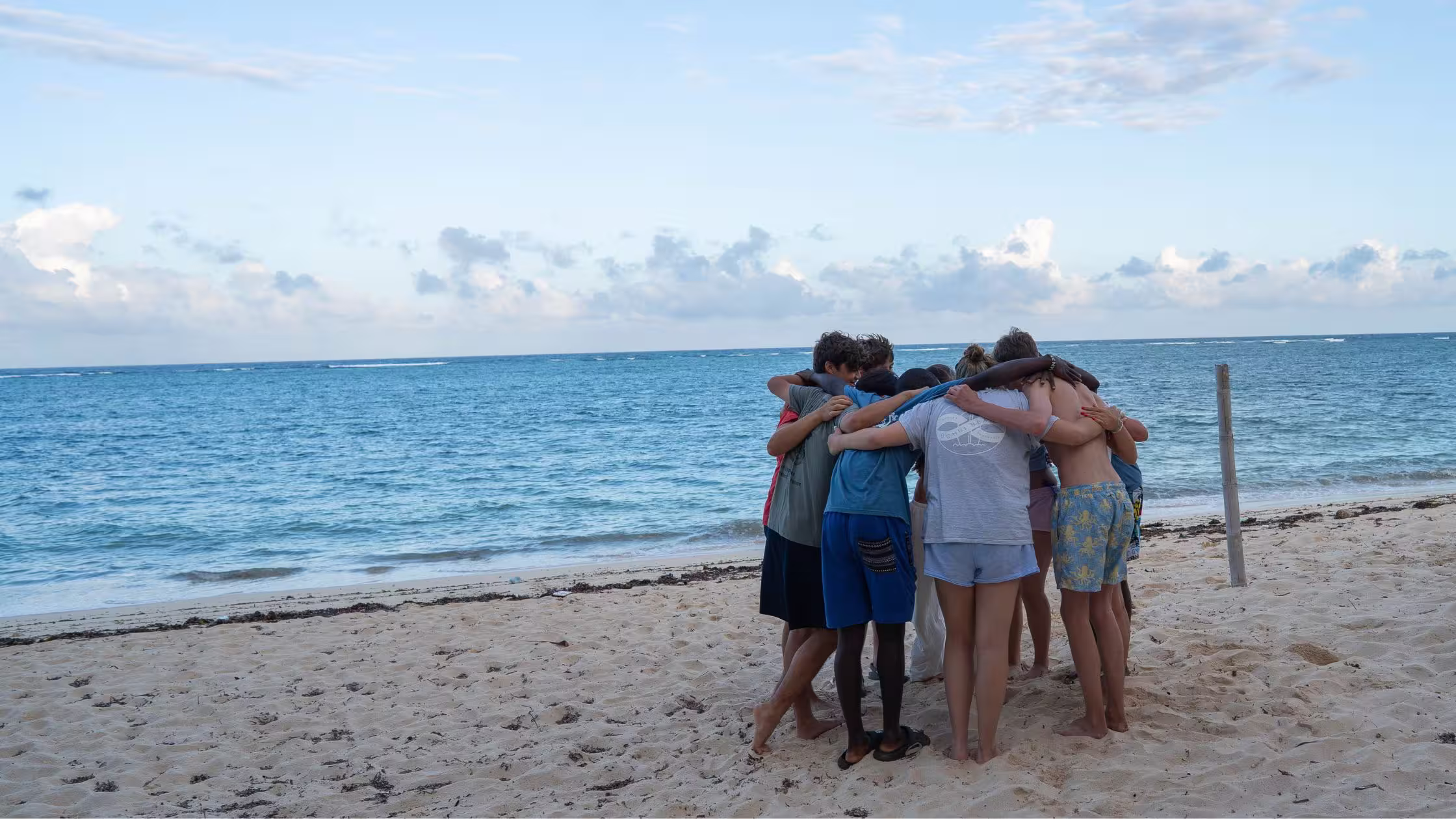 teen development in kenya volunteering programme abroad kids on beach team leadership