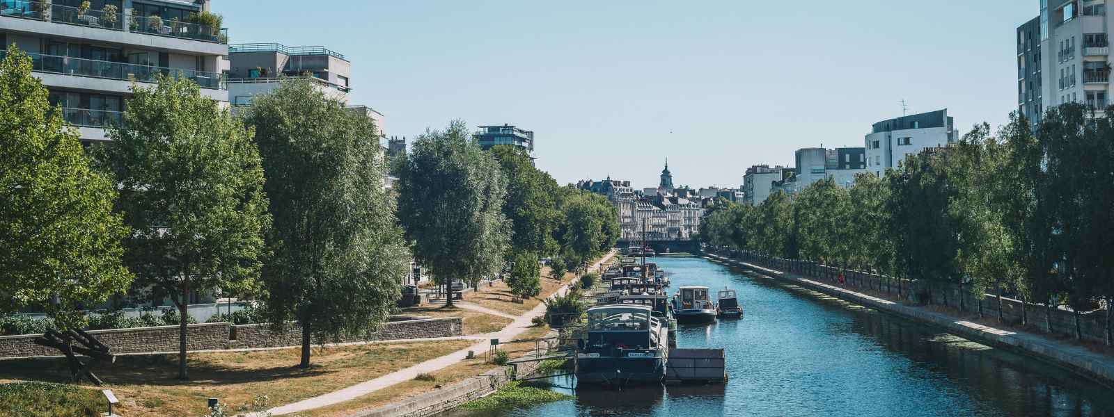Rennes vue du fleuve de la Vilaine