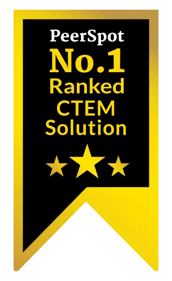 PeerSpot Award Badge: No.1 Ranked CTEM Solution