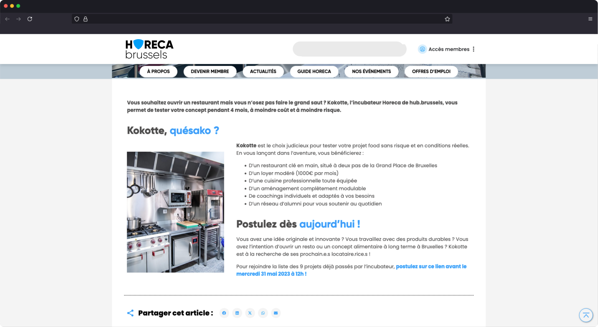 Capture d’un article migré depuis l’ancien site vers le nouveau, avec un design modernisé et une lisibilité optimisée.