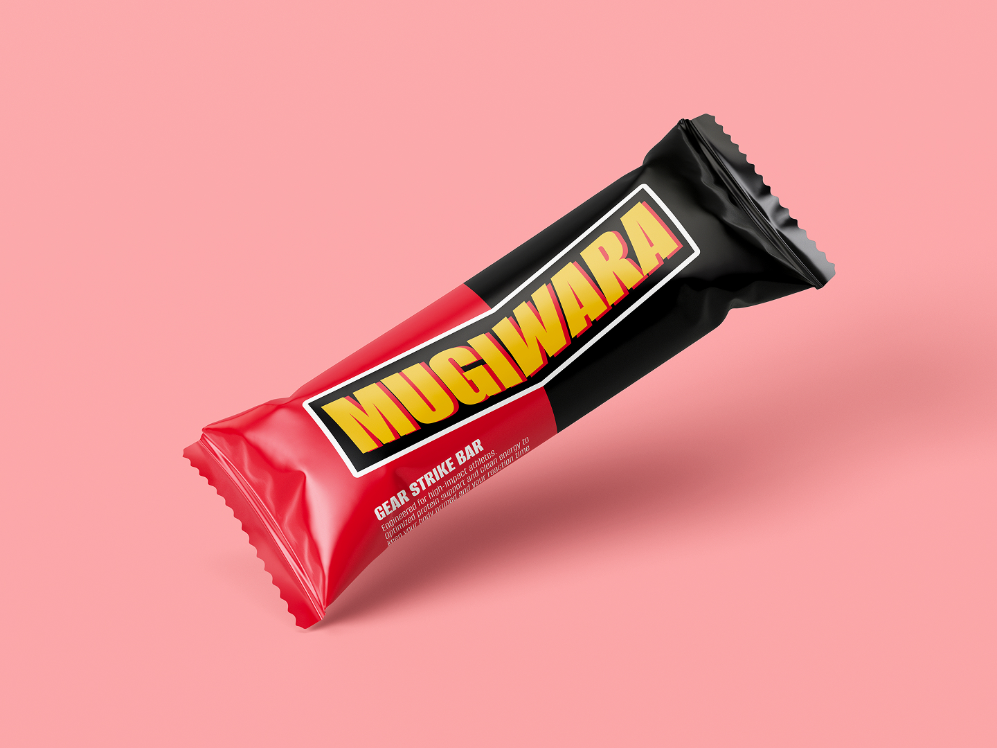Protein bar packaging concept designed for an MMA athlete brand