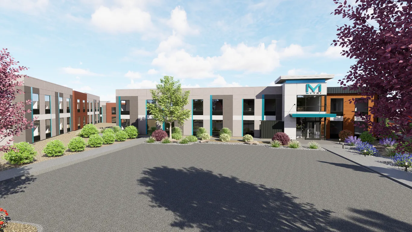 rendering of a multi - family building.