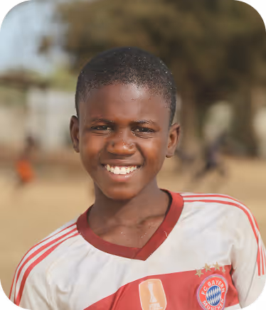A close up photo of a black youth.