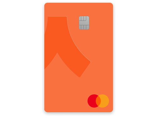 The bright orange card from Ready, formerly Argent