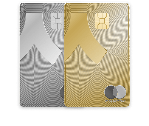 The engaved metal card from Ready, formerly Argent