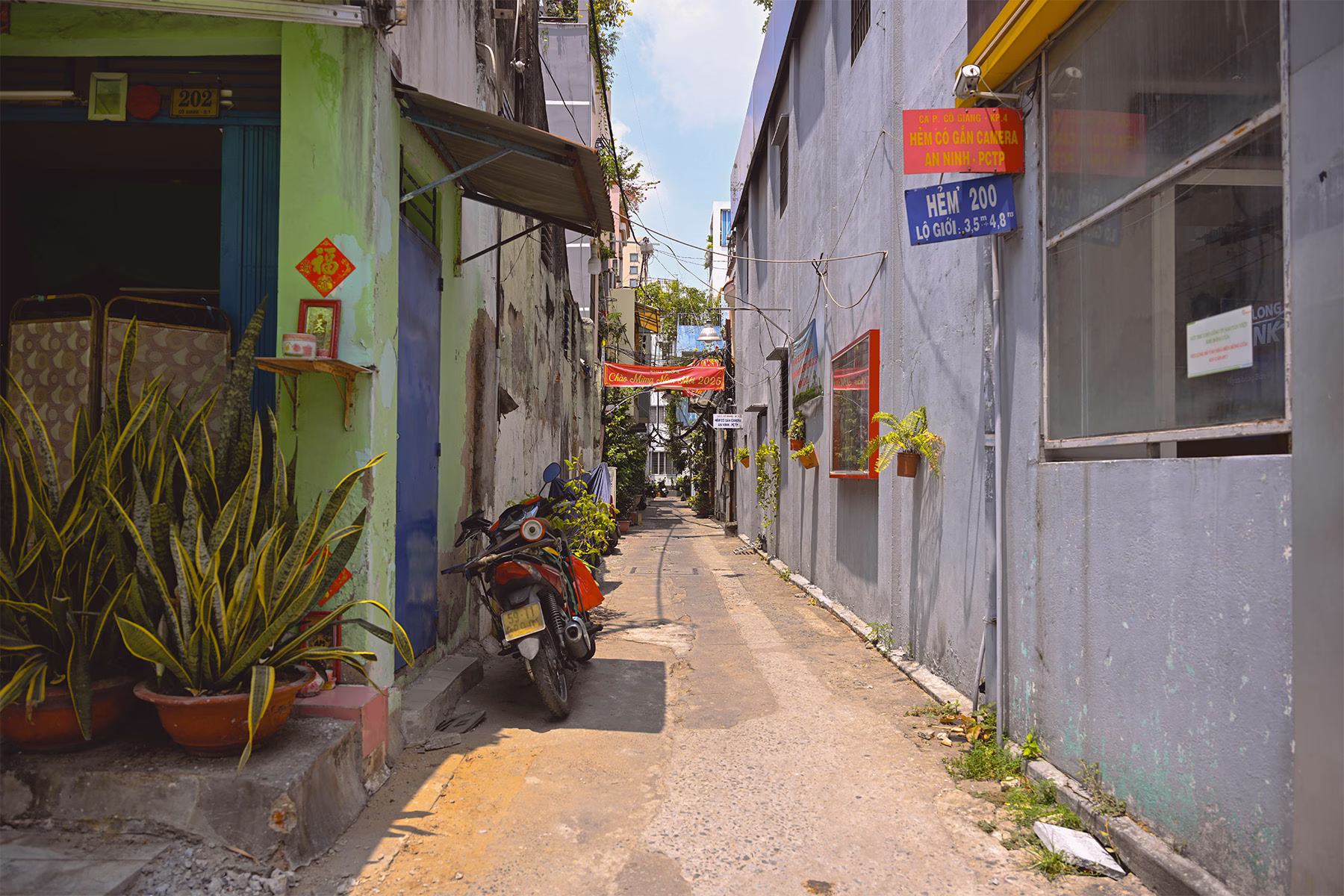 Empty street in Vietnam