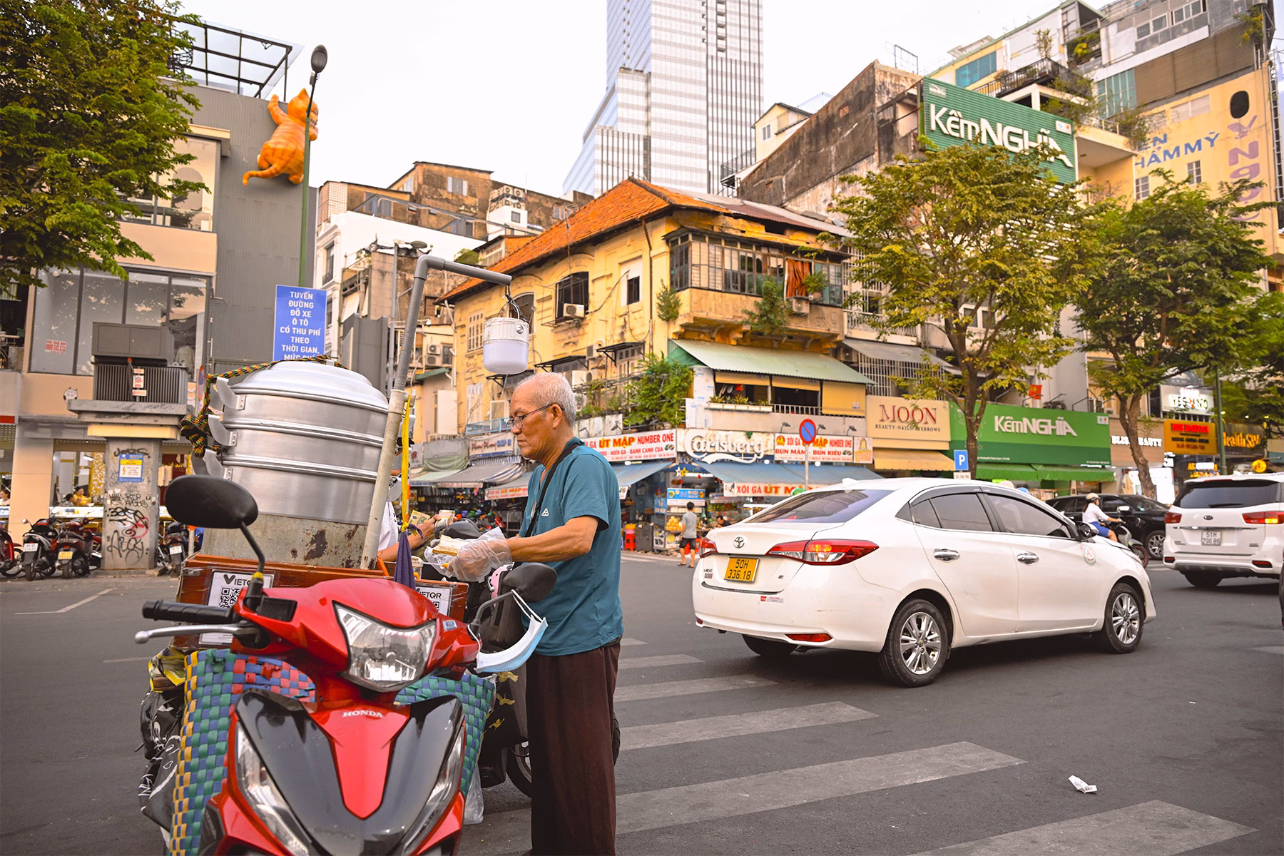 Normal traffic in Vietnam