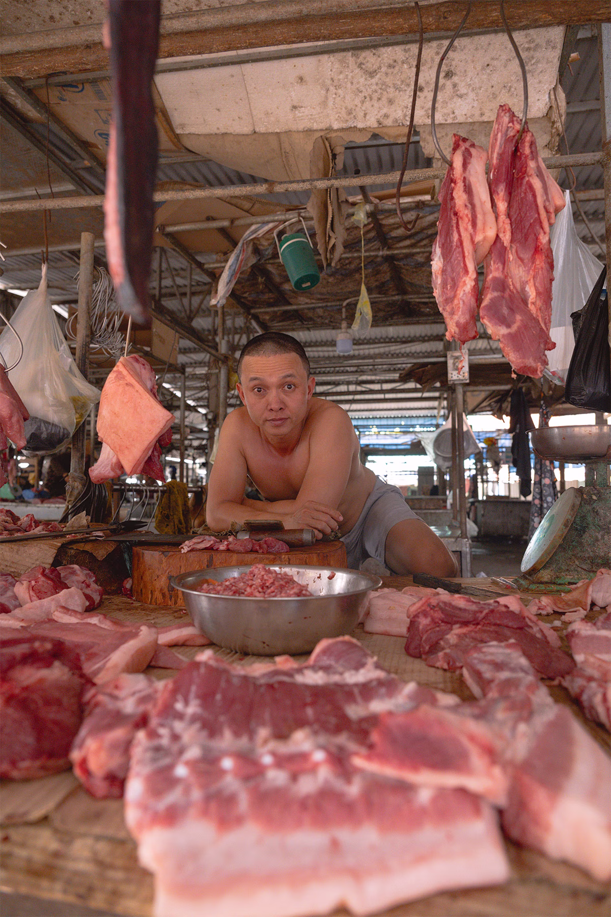 Butcher man in Vietnam