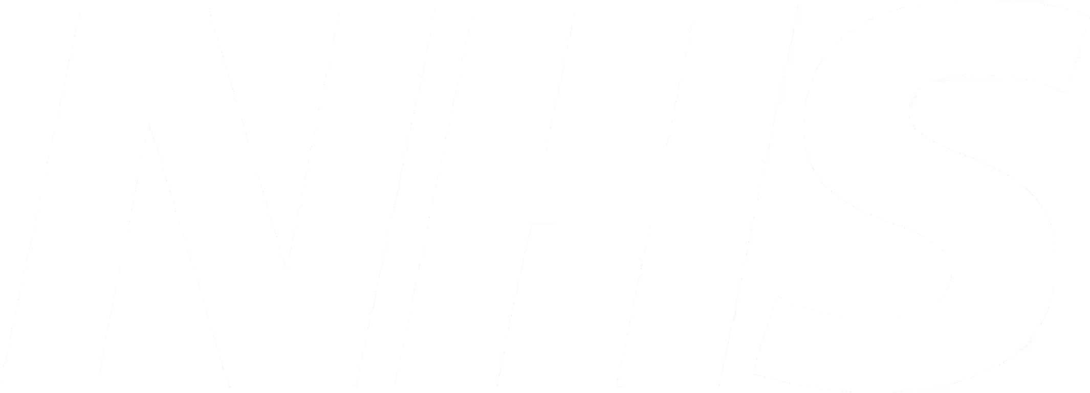 Bold white letters forming the abbreviation NHS on a transparent background.