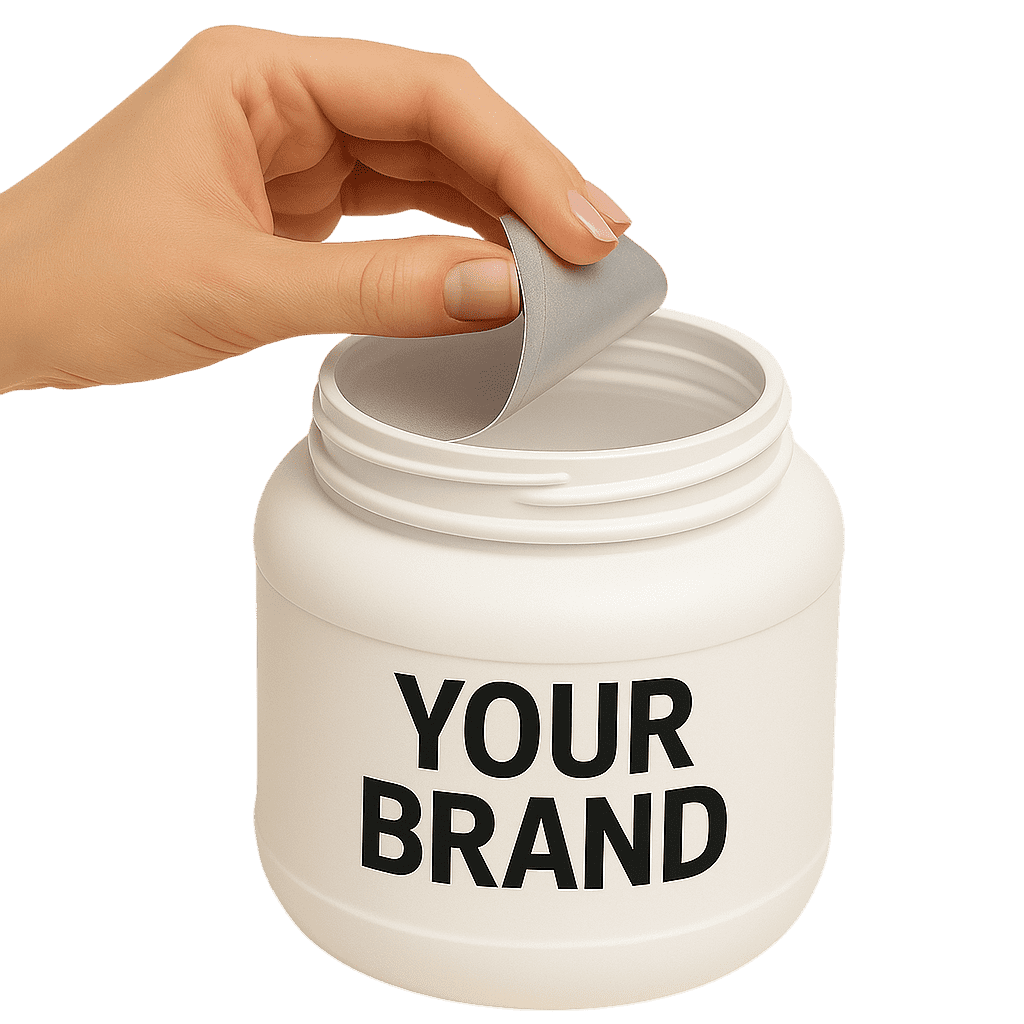 Functional containers with liner