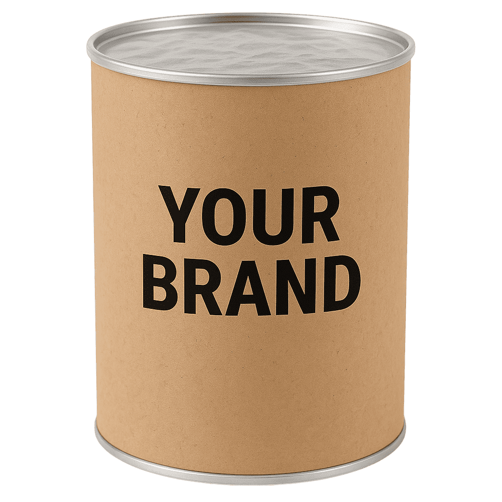 Carton containers with metal lid