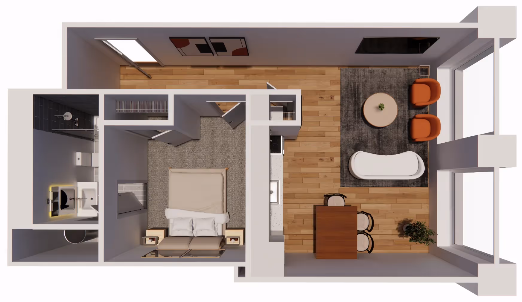 1 Bedroom (A1) layout