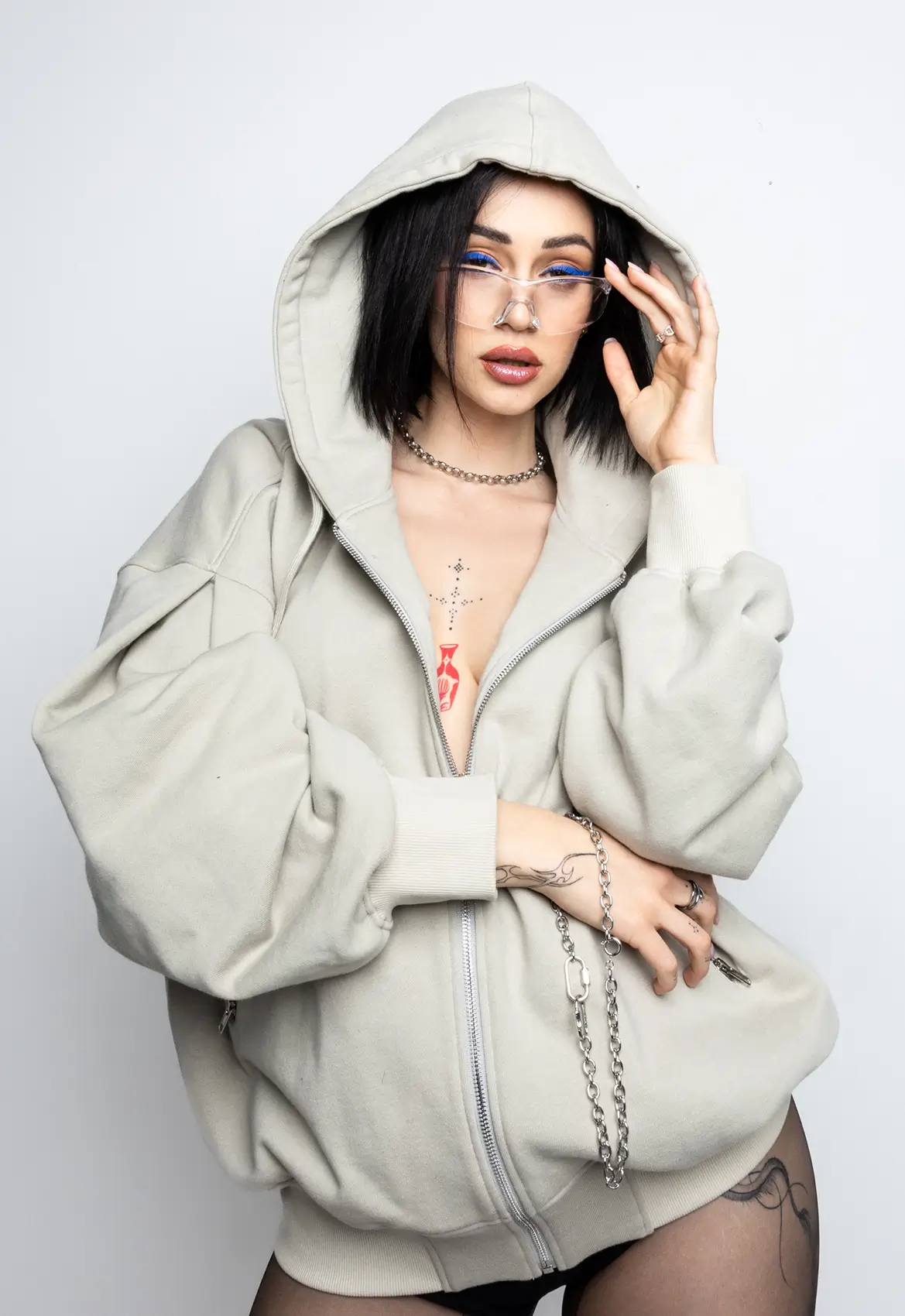 ★ Amla★AP STUDIO Oversized Hoodie Oversized Zip Hoodie | Amalu the brand