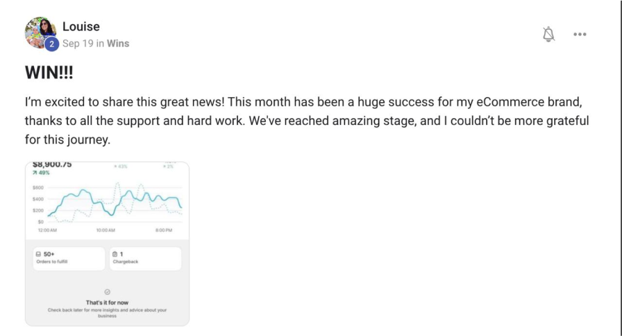 Workshop testimonial