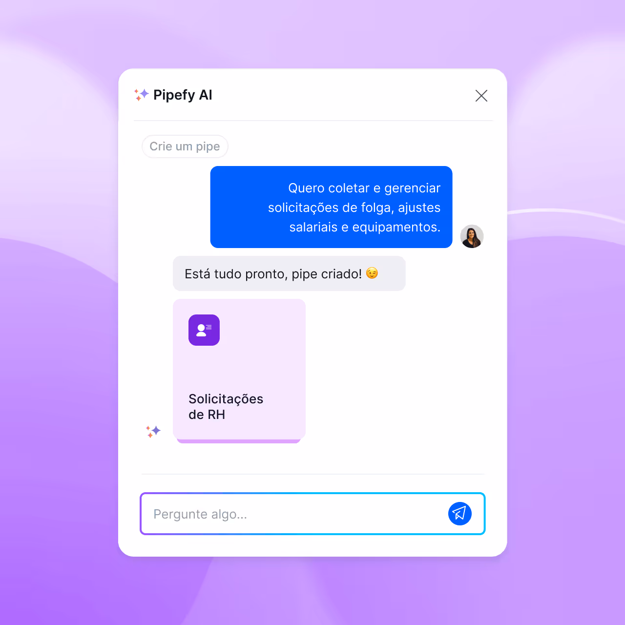 Pipefy AI em ação