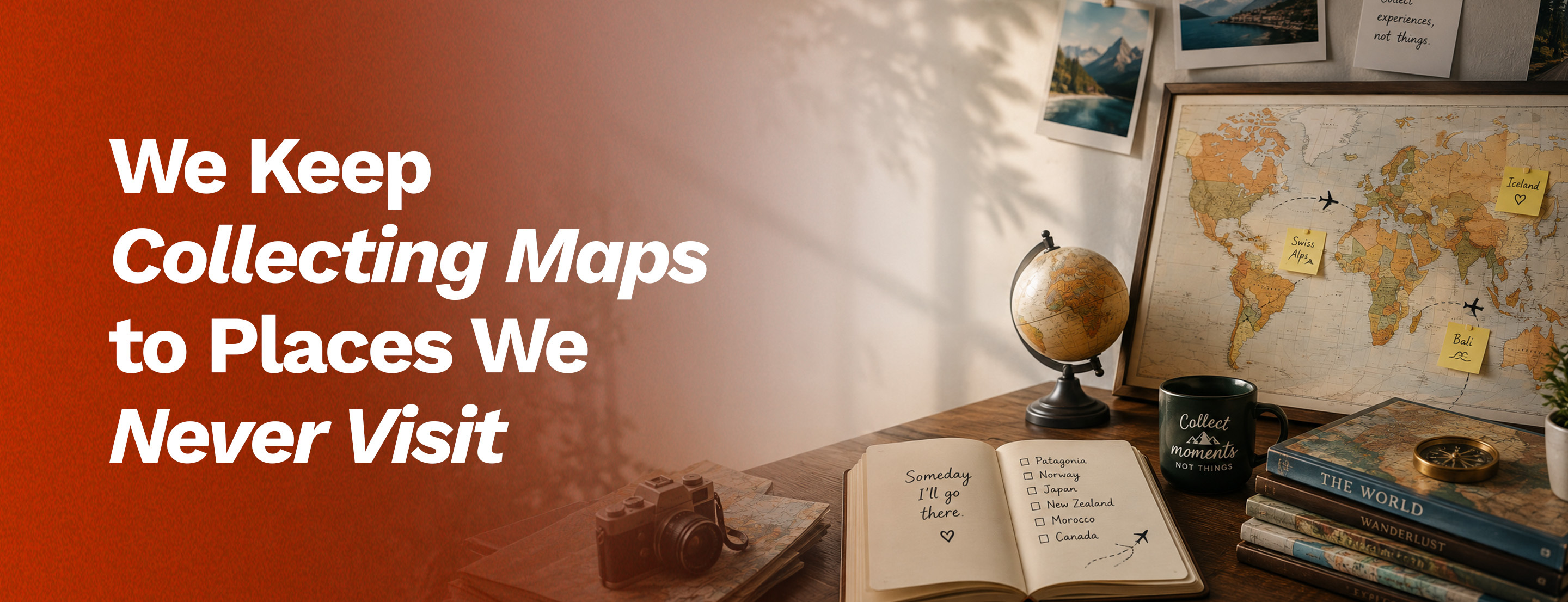 We Keep Collecting Maps to Places We Never Visit