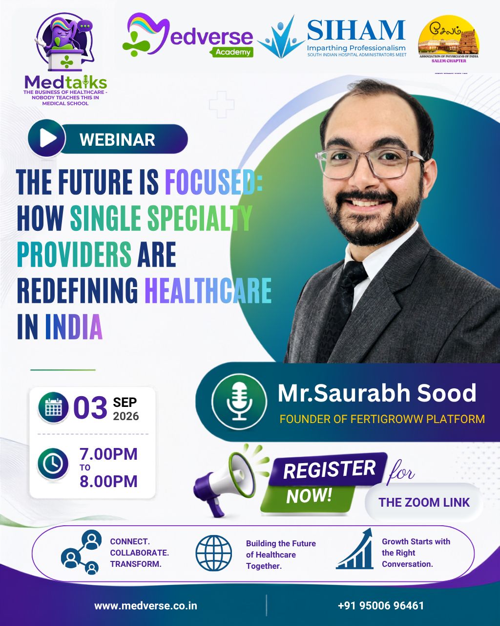 MedTalks 2026 — webinar poster