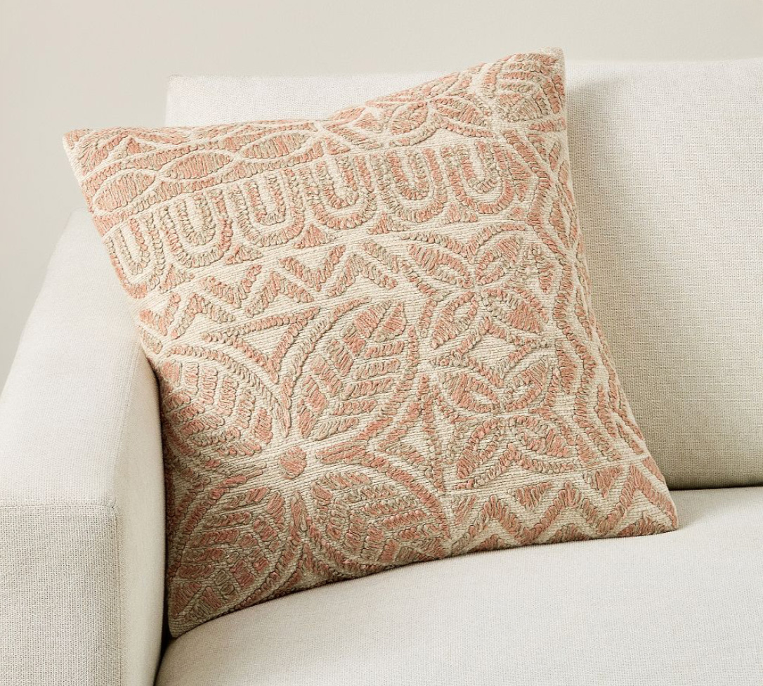 Cove Embroidered Pillow