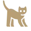 An icon of a cat standing straight up.