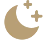 An icon of a moon and the stars.