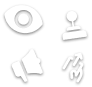 figures representing completing tasks of watch , games,  deposit , social in the community 