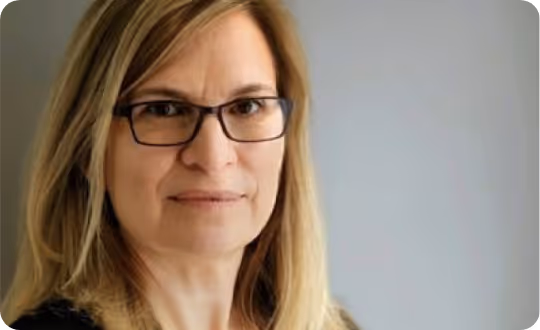A portrait photograph of Professor Patricia Soranno against a clear background.