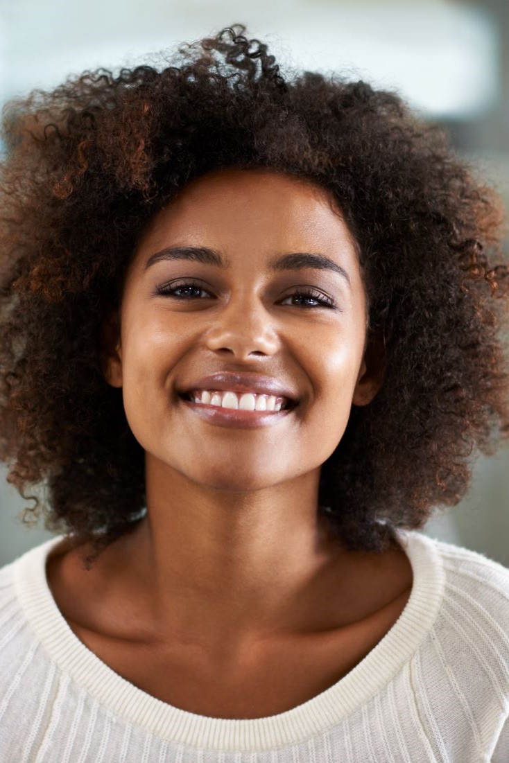 Woman smiling