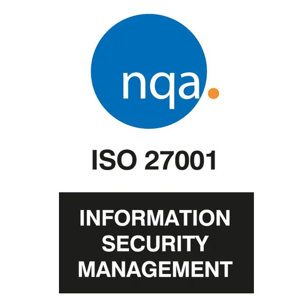 NQA ISO 27001 Information Security Management certification badge